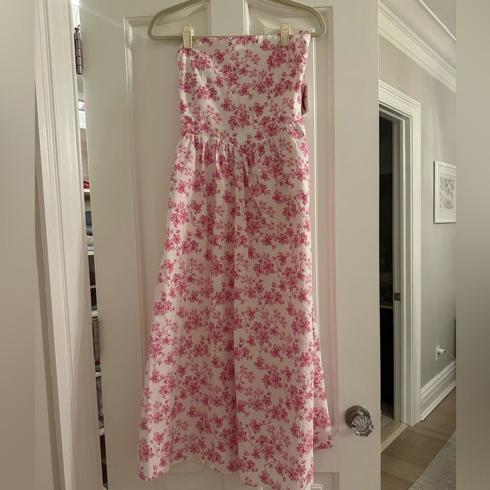 Jessica Simpson Pink Floral Midi Sundress - Picture 3 of 10
